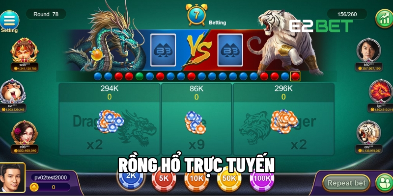 Cách Chơi Rồng Hổ Trực Tuyến Dễ Thắng Như Cao Thủ Tại E2BET 1 Rồng Hổ trực tuyến